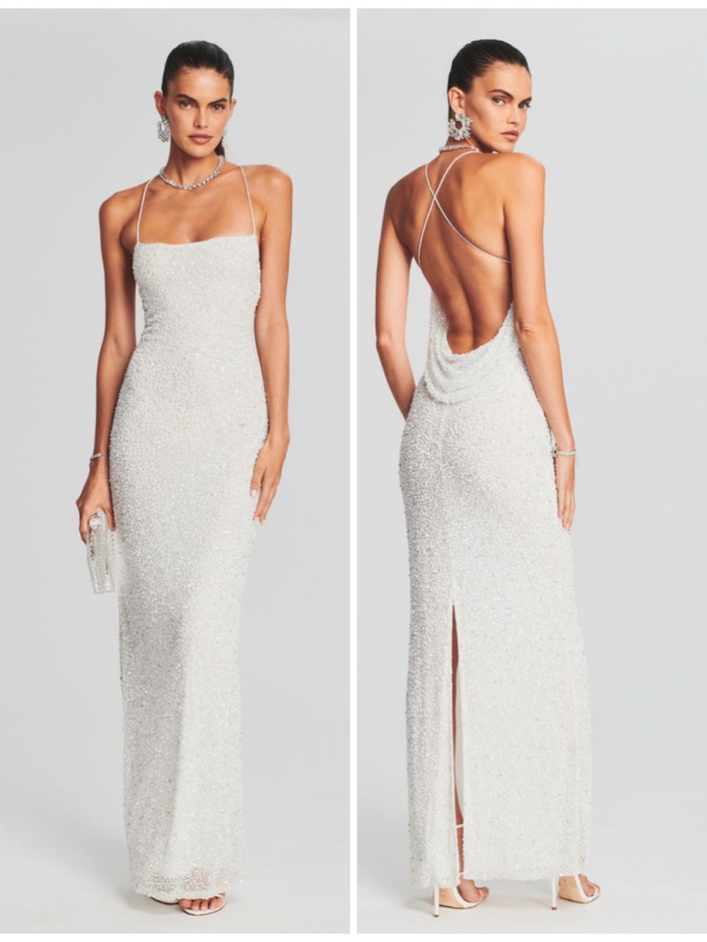 Retrofete Alice Sequin Embellished Dress Size Medium $1498